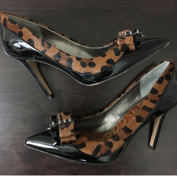 Sam Edelman Shoes - Sam Edelman Sz 7 Padma Leopard & Black